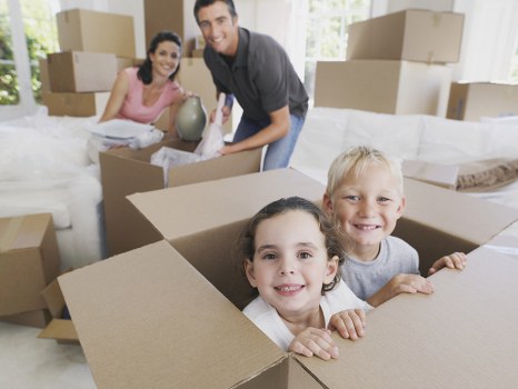 Unpacking assistance in an Anerley home after relocation