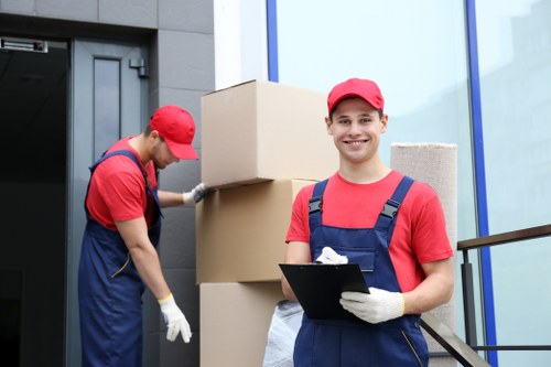 Commercial moving team planning a business relocation in Anerley