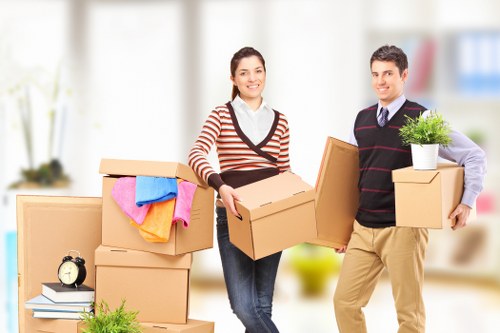 Household and business items loaded for transport in Anerley