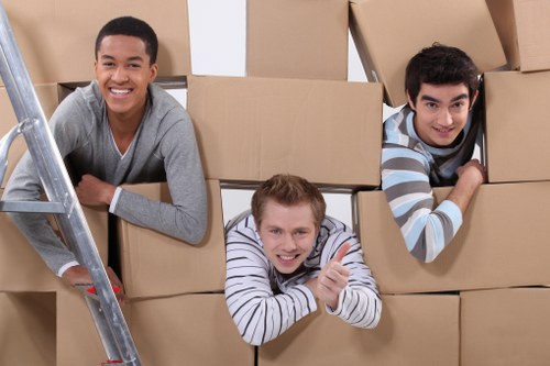 Careful handling of household items during an Anerley move