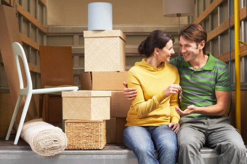 Van service handling items during a move or collection
