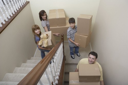 Careful loading of household items for a local move in Anerley